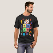 T-shirt Math Kitty Chat J'Aime Maths Et Chats Mathématique (Devant entier)