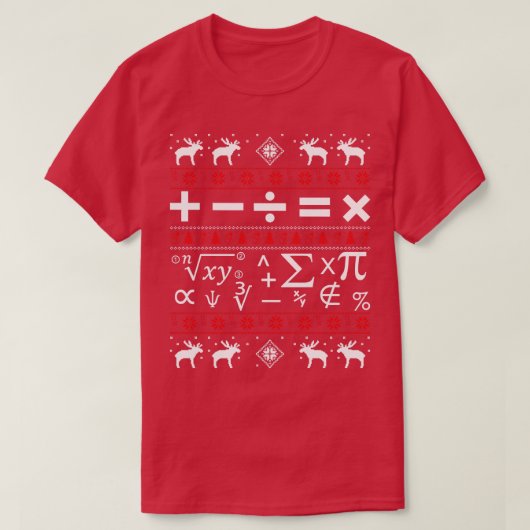 T-shirt Math laide de Noël (Design devant)