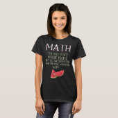 T-shirt Math le seul endroit où les gens achètent 66 pastè (Devant entier)