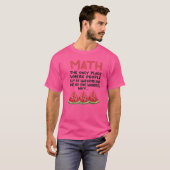 T-shirt Math Le Seul Endroit Où Les Gens Achètent 66 Pastè (Devant entier)