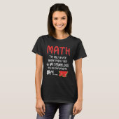 T-shirt Math le seul endroit où les gens achètent 66 Water (Devant entier)