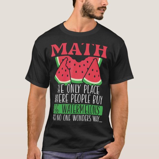 T-shirt Math Le Seul Endroit Où Les Gens Achètent 66 Water (Devant)