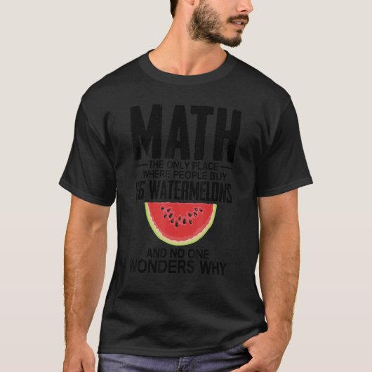 T-shirt Math Le Seul Endroit Où Les Gens Achètent 66 Water (Devant)