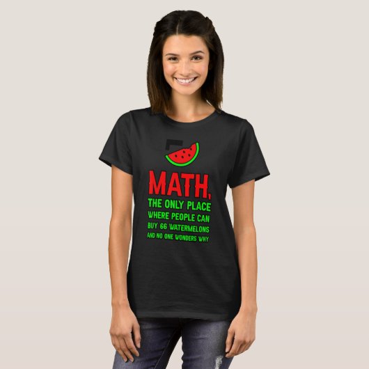 T-shirt Math Le Seul Endroit Où Les Gens Peuvent Acheter 6 (Devant entier)