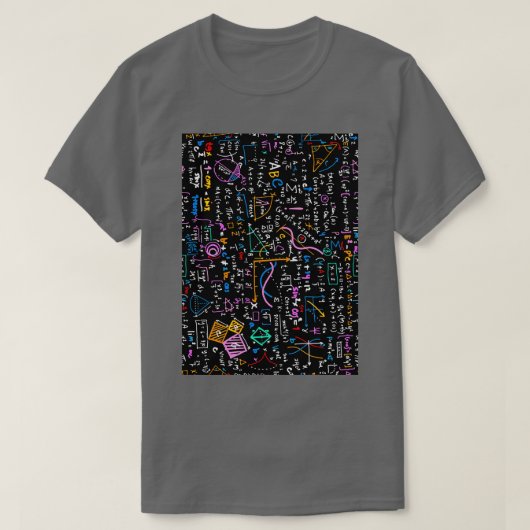 T-shirt Math linear mathematics education circle backgroun (Design devant)