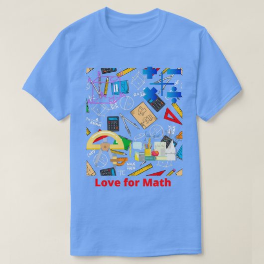 T-shirt Math Lover Design (Design devant)