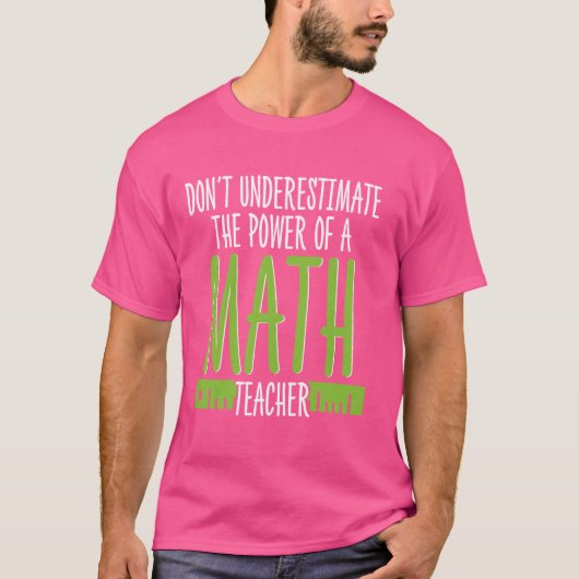 T-shirt Math Lover Enseignant de l'école d'éducation Geek (Devant)