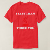 T-shirt Math Lover Fun Love Funny Valentines Jour design (Design devant)
