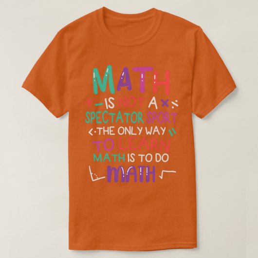 T-shirt Math Lovers Cadeau original Symboles maths (Design devant)