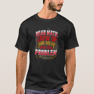 T-shirt Math Math Pour Les Enseignants Citations Math