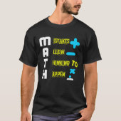 T-shirt MATH MISTAKES ALLOW THINKING TO HAPPEN Geometrie M (Devant)