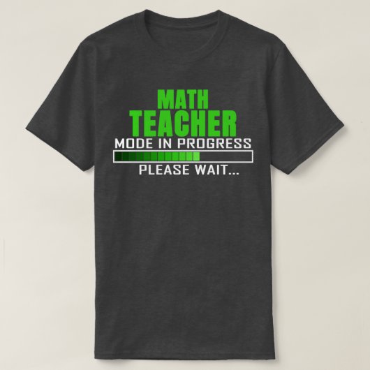 T-shirt Math Mode enseignant en cours Veuillez patienter d (Design devant)