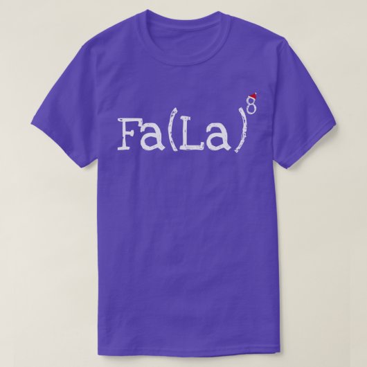 T-shirt Math Nerd Christmas Fa la la exponente (Design devant)
