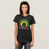 T-shirt Math n'est pas Prob Llama Arc-en-ciel (Devant entier)