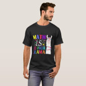 T-shirt Math N'Est Pas Prob-Llama Enseignant Étudiant Prem (Devant entier)