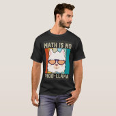 T-shirt Math n'est pas prob llama Math Llama Enseignant (Devant entier)