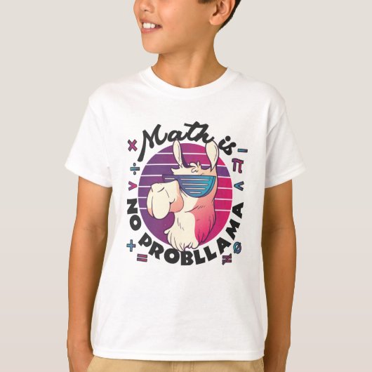T-shirt Math n'est pas ProbLlama (Devant)