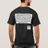 T-shirt Math : Pas même une fois - Le Théorum Dernier de F (Dos)