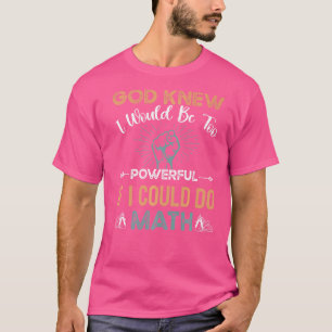 T-shirt Math Puissant Geek Nerd Algebra Cercles Ironique S