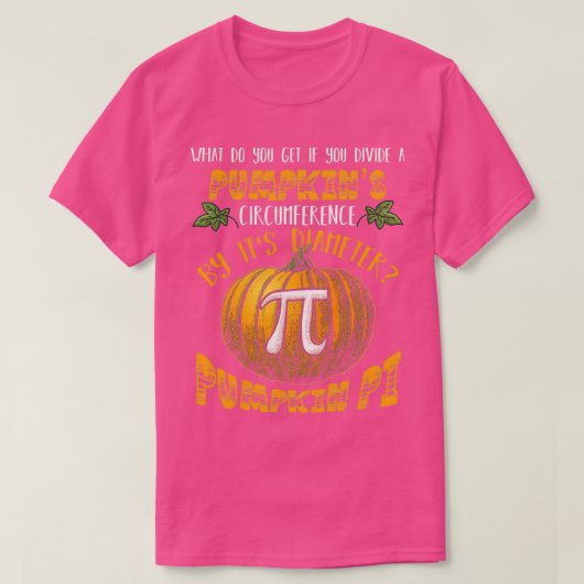T-shirt Math Pun Citrouille Pi Funny Costume d'Halloween (Design devant)