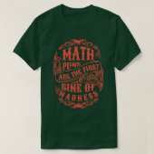 T-shirt Math Puns Don Sine Of Madness Enseignant Math Day (Design devant)