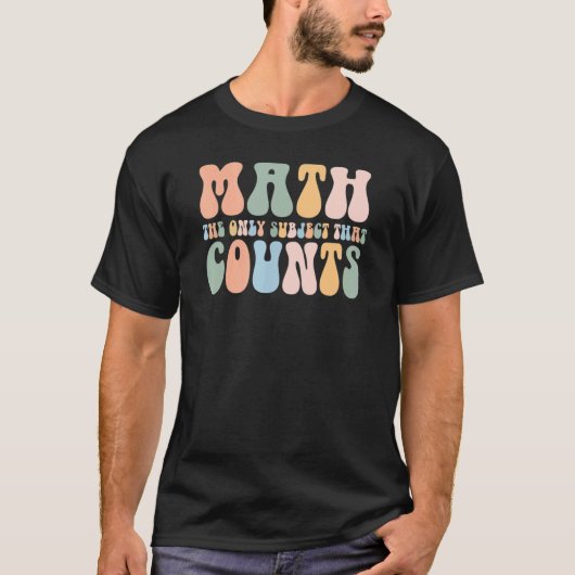 T-shirt Math Rétro Le Seul Sujet Qui Compte Mathématique (Devant)
