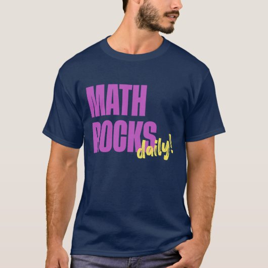 T-shirt Math Rocks Daily (Devant)