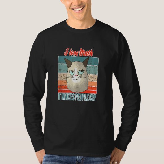 T-shirt Math S Pour Un Math Genius Science Chat (Devant)