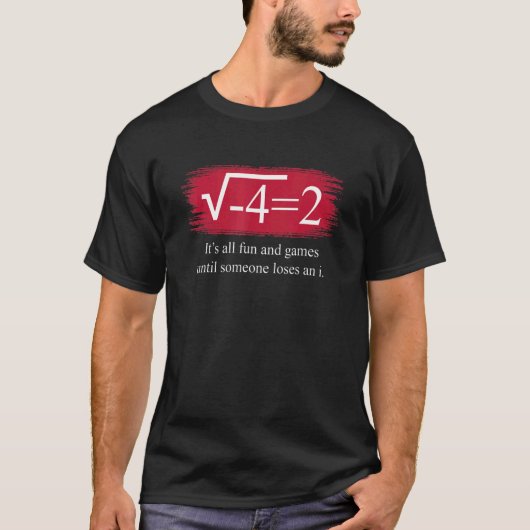 T-shirt math saying complex numbers (Devant)