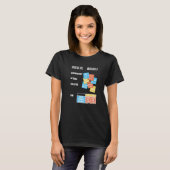T-shirt Math School College Job Pupins Enseignant Geek Ner (Devant entier)
