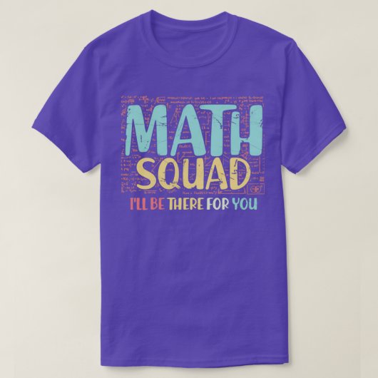 T-shirt Math Squad Chemise Math Enseignant Chemise Cadeau  (Design devant)