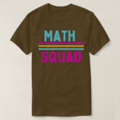 T-shirt Math Squad Math Teacher Mathematics Club École Al (Design devant)
