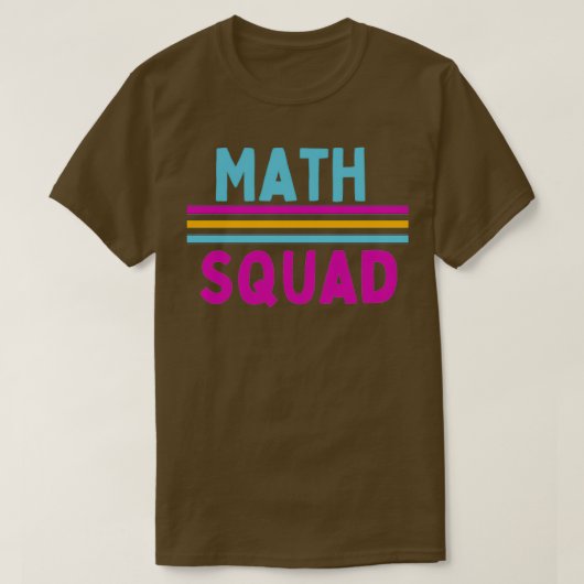 T-shirt Math Squad Math Teacher Mathematics Club École Al (Design devant)