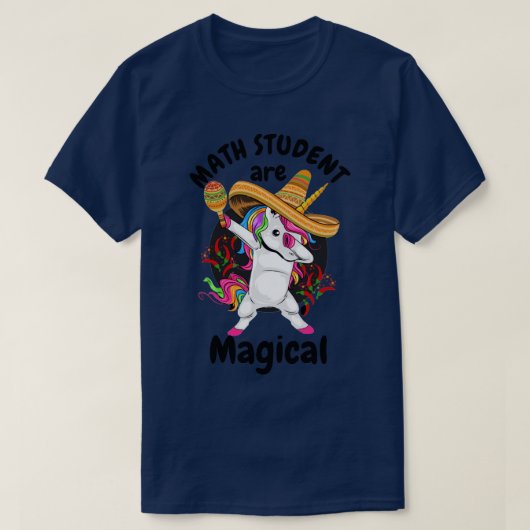 T-shirt Math Student Are Magic Math Student Unicorn Gif (Design devant)