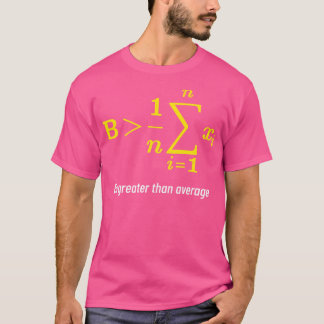 T-shirt Math Supérieur à la moyenne Cadeau Math Jour Retou