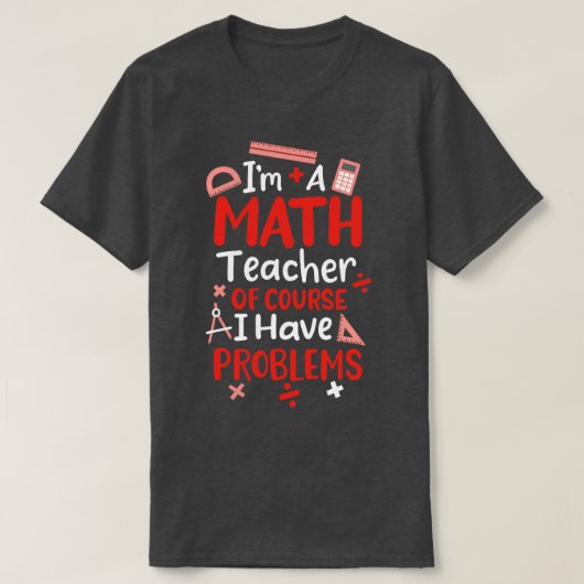 T-shirt Math Teacher (Design devant)