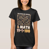 T-shirt Math Teacher 100th Day Of School Equations Coffee (Devant)