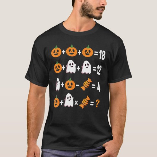 T-shirt Math Teacher Halloween Order of Operations Men Wom (Devant)