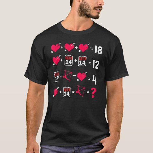 T-shirt Math Teacher Humor 14th Of February Order Of Opera (Devant)
