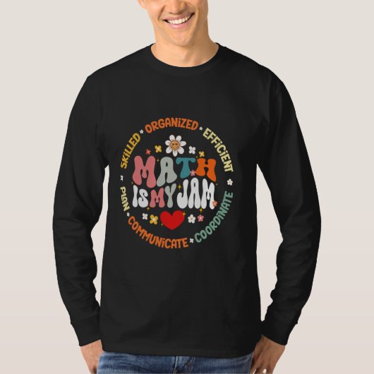 T-shirt Math Teacher Math Math est My Jam Math Club (Devant)