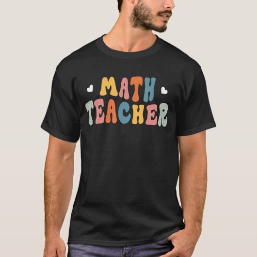 T-shirt Math Teacher Retro Mathematics Math Quota Nerd (Devant)
