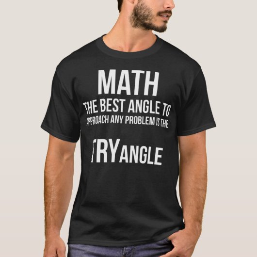T-shirt Math Tryangle Funny ranch Geek pays (Devant)