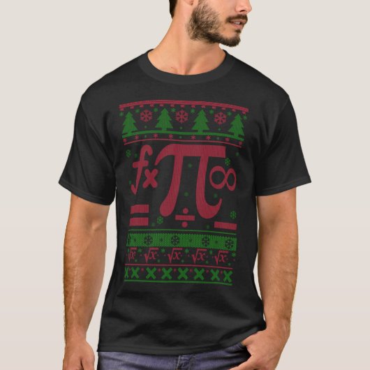 T-shirt Math Ugly Christmas thelwell cool (Devant)