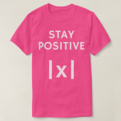 T-shirt Math Valeur absolue Rester positif (Design devant)
