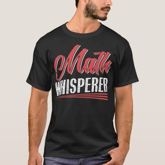 T-shirt Math Whisperer grande pensée rouge (Devant)