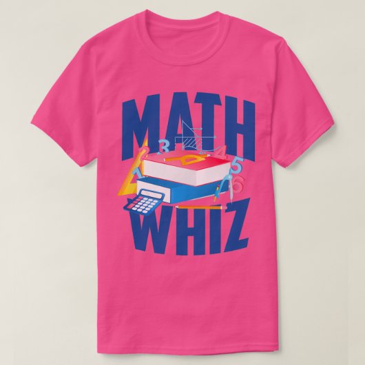 T-shirt Math Whiz étudiant math (Design devant)