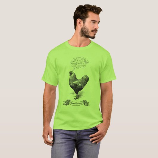 T-shirt Mathemachicken Funny Math Poulet de poulet Plaisan (Devant entier)