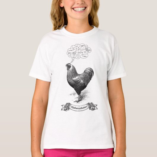 T-shirt Mathemachicken Funny Math Poulet de poulet Plaisan (Devant)