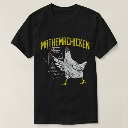 T-shirt Mathemachicken Math Algebra Nerd Enseignant Poulet (Design devant)