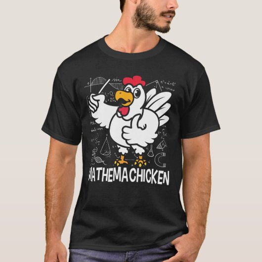 T-shirt Mathemachicken - Maths drôle (Devant)